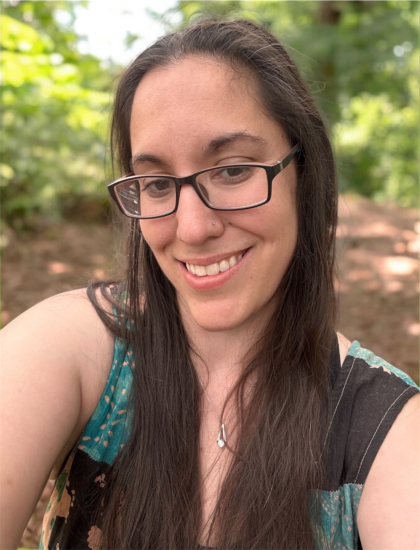 Morgan, shamanic healer and guide, in nature